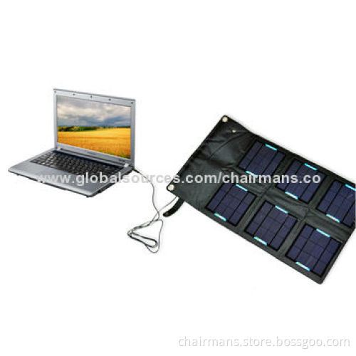 Portable Solar Charger for Notebook, 4-24W Power with Waterproof Cloth